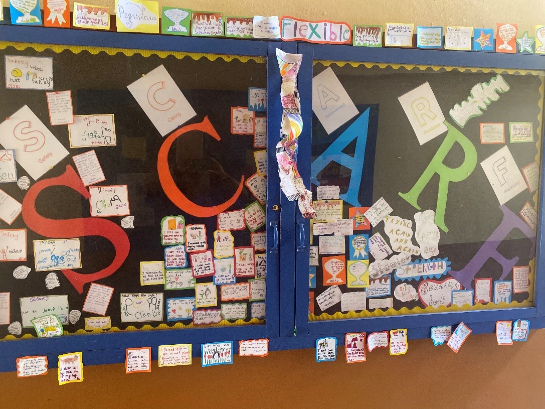 Rainbow International School's SCARF display